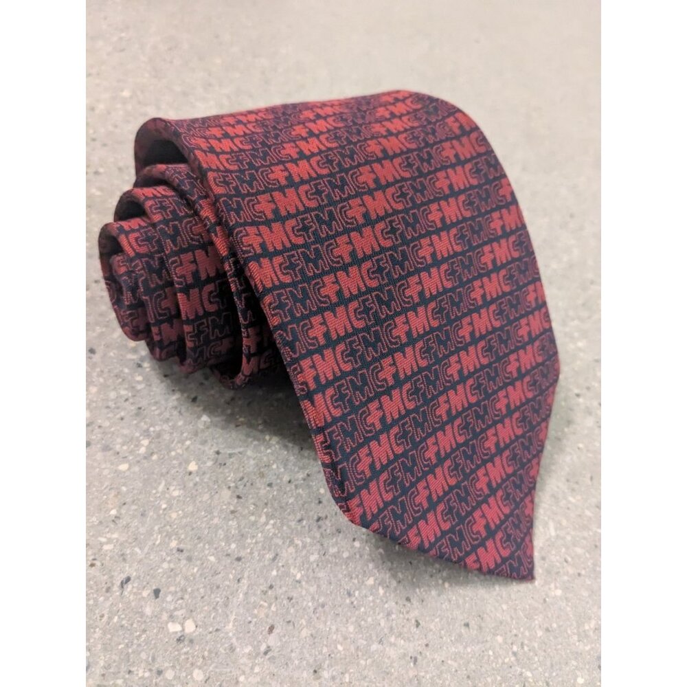 G.S. Harvale & Co. New York Necktie Men's 54x3.5 Inch Black & Red FMC